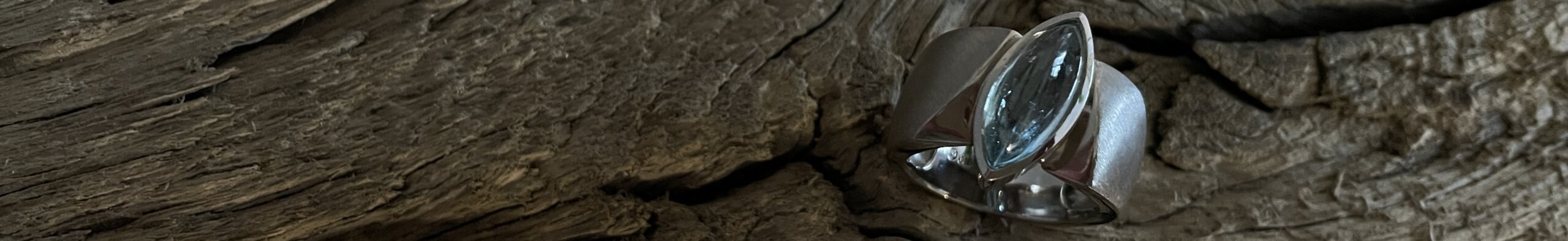 Weissgoldring Aquamarin